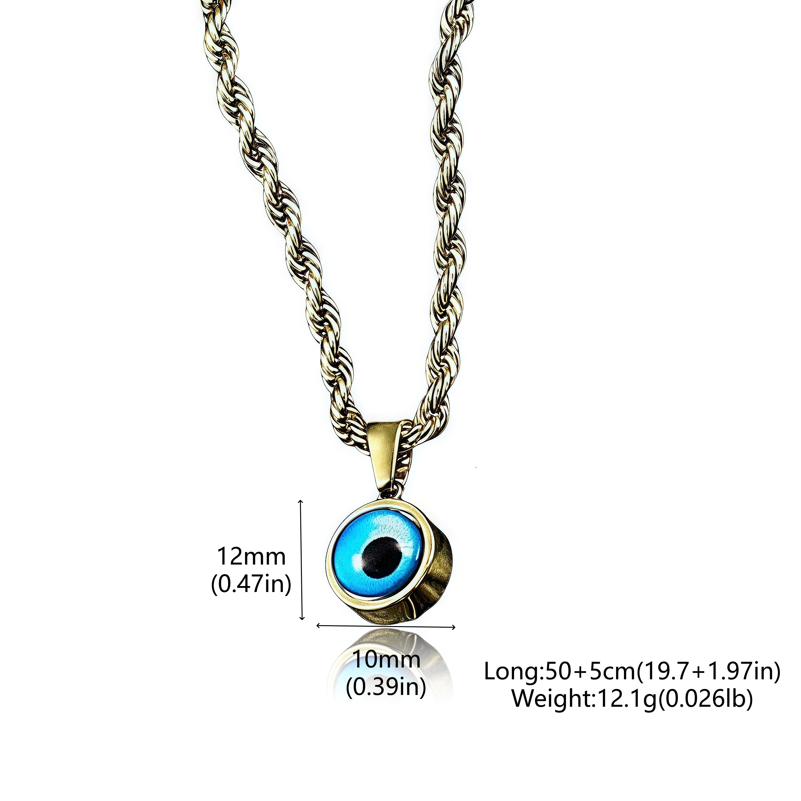 Evil Eye Spiral Design-size chart Evil Eye Spiral Design-size chart