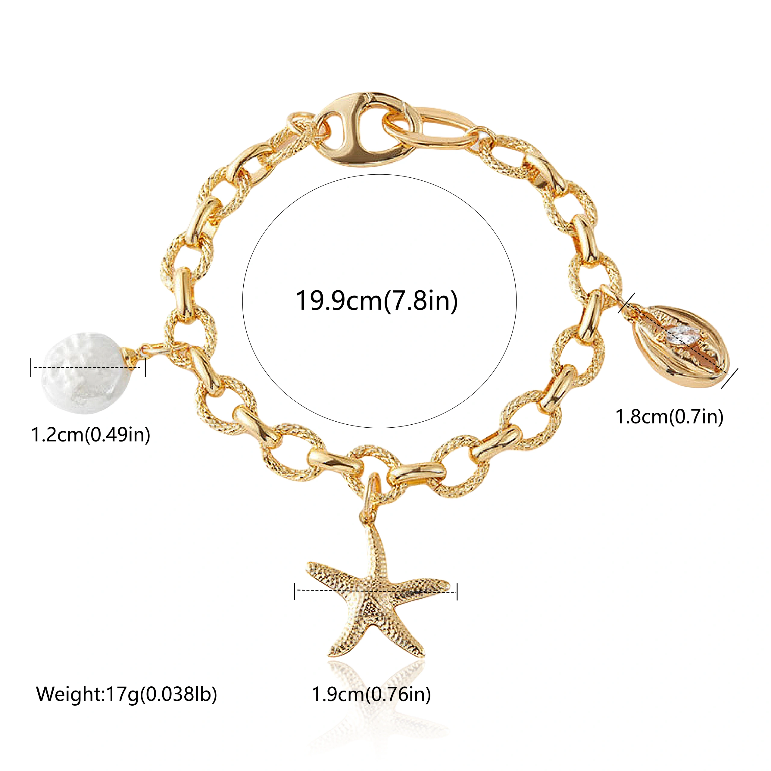 Star Charm of Renewal-size chart Star Charm of Renewal-size chart