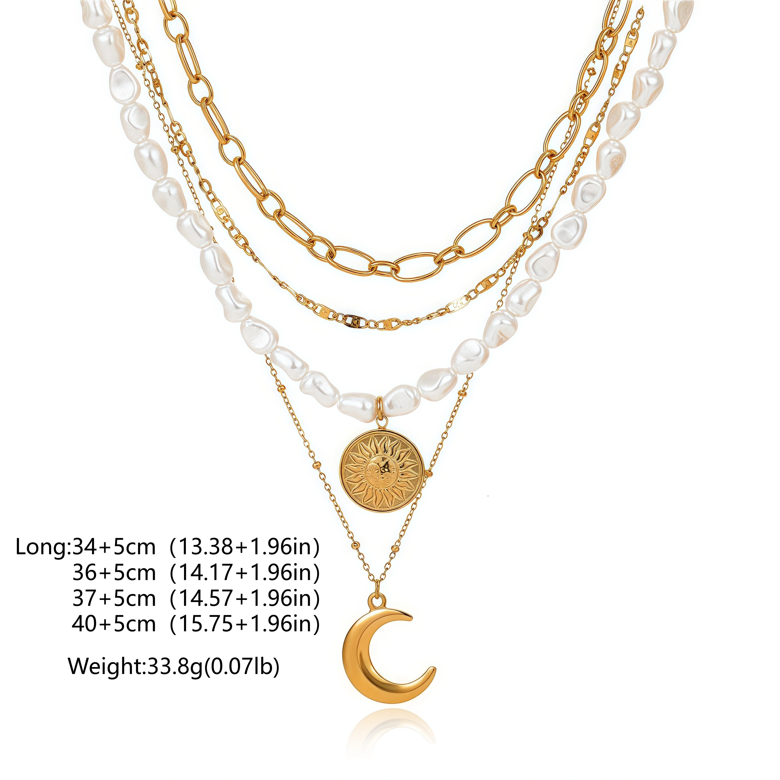 Sun, Moon & Pearls-size chart Sun, Moon & Pearls-size chart