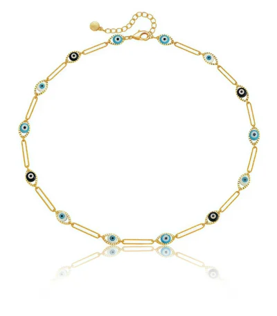 Cosmic Energy Amulet – Guardian Evil Eye Necklace