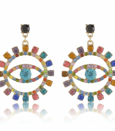 Cosmic Energy Diamond Earrings in mixed