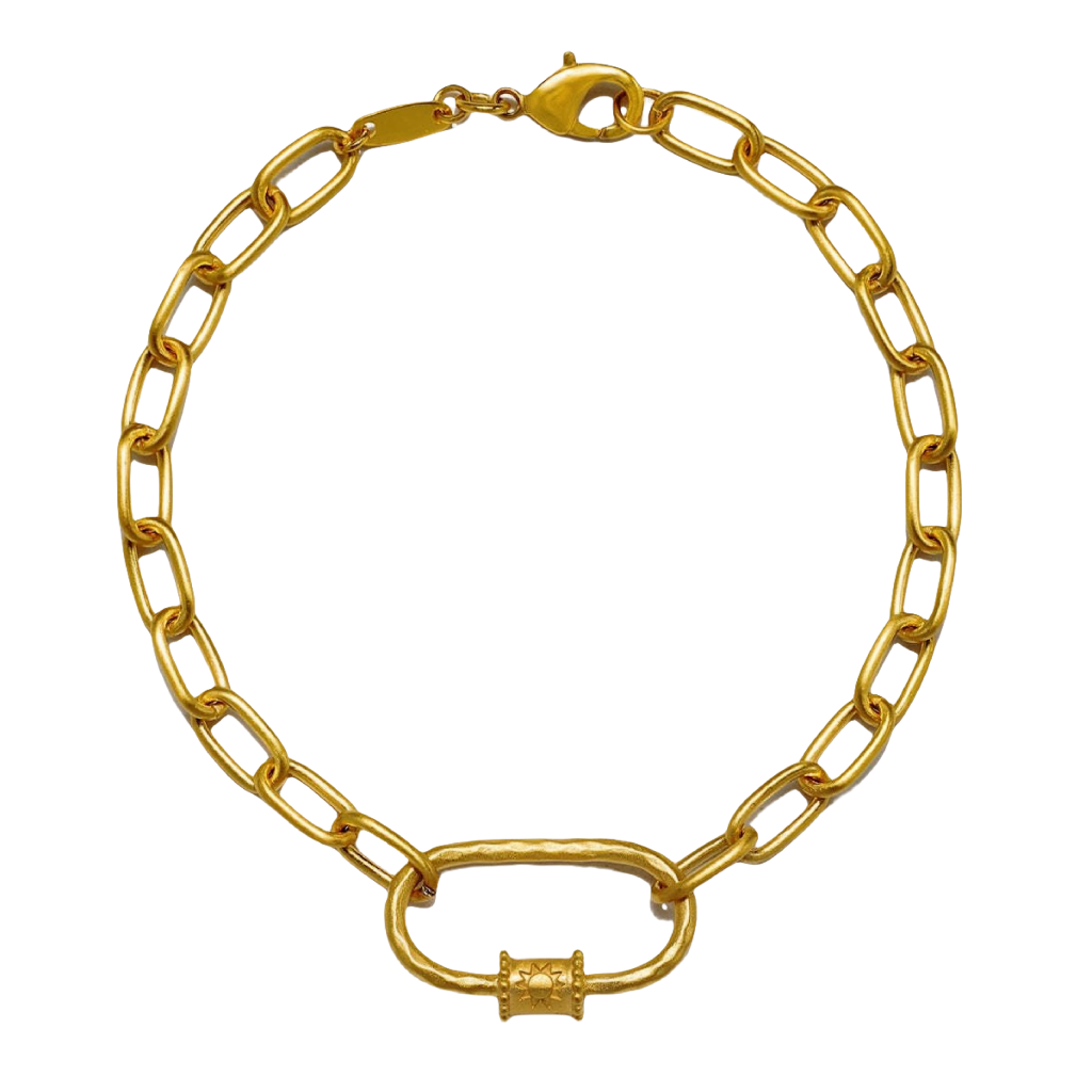 Adjustable DIY cosmic energy bracelet base with silver solar clasp
