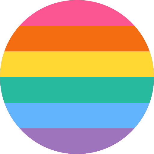A rainbow-colored image that replaces the color chart