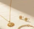 sun necklace,sun earring