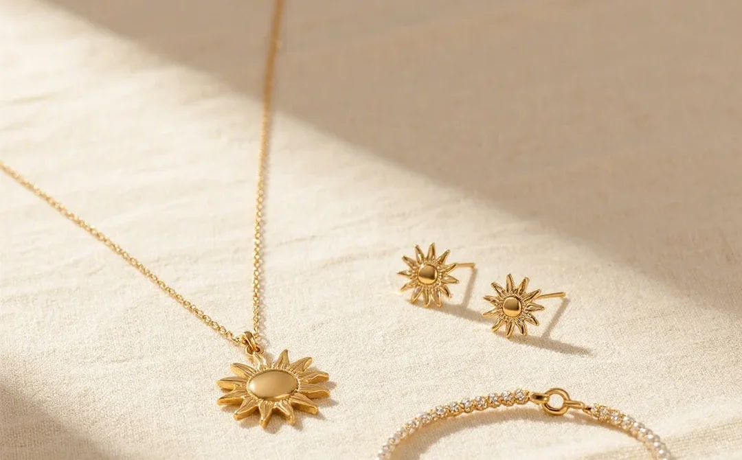 sun necklace,sun earring