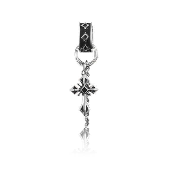 Cosmic Cross Earrings – Gothic Guardian