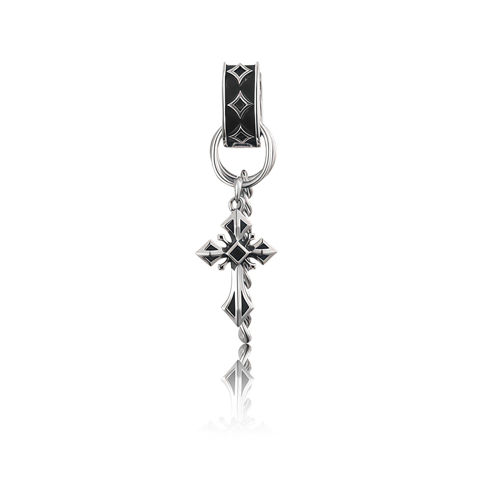 Cosmic Cross Earrings – Gothic Guardian-one piece