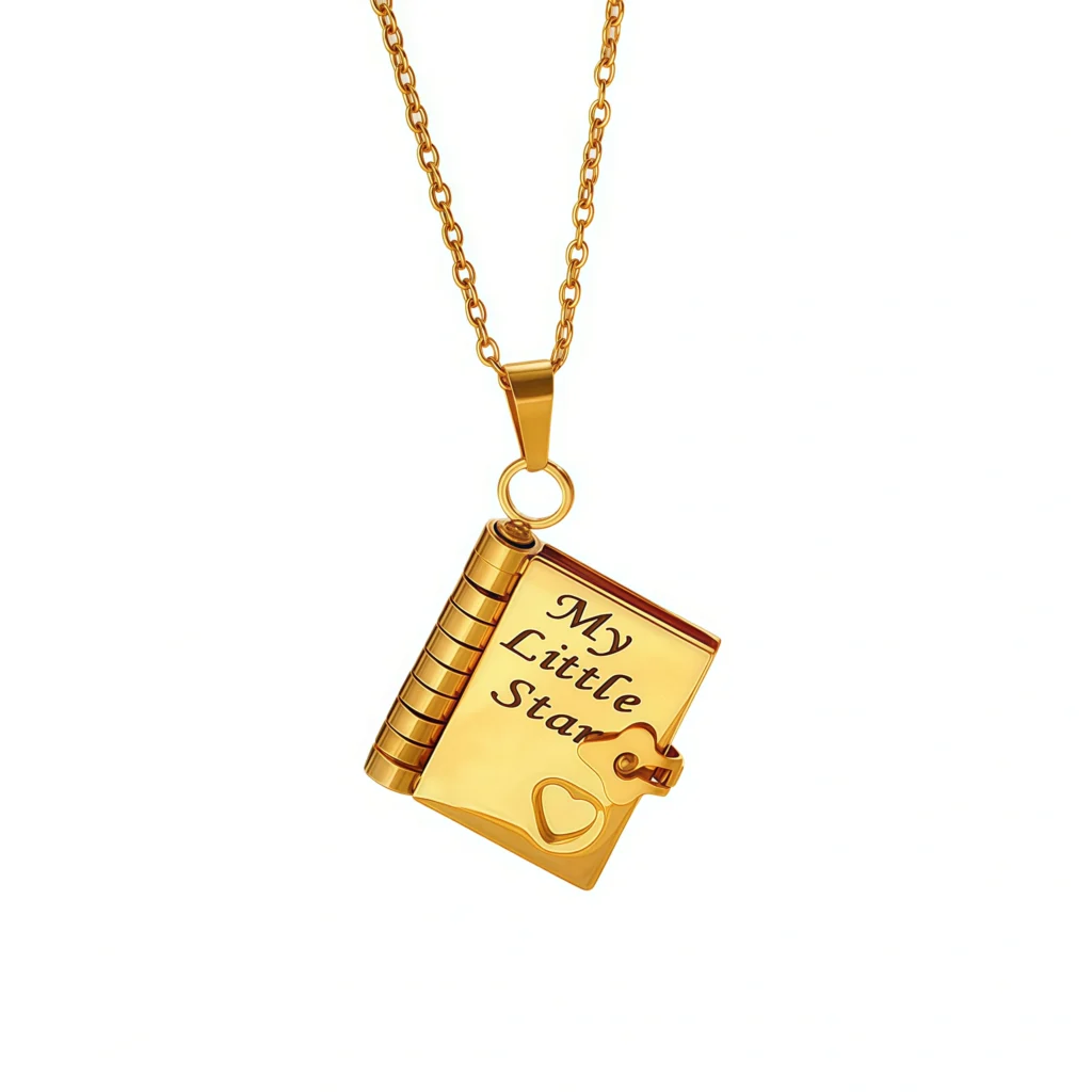 Family Love-The Most Beautiful Chapter Book Necklace in white background
