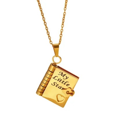 Family Love-The Most Beautiful Chapter Book Necklace in white background