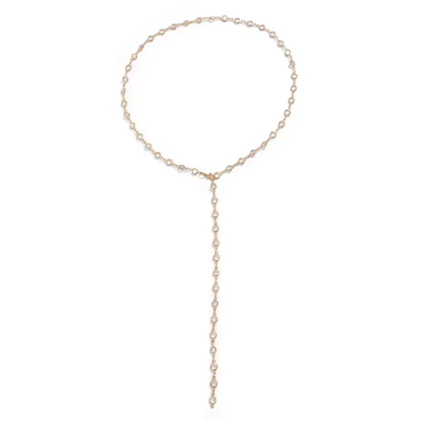 French Y-shaped long tassel pearl necklace
