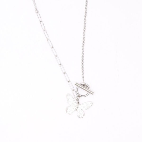 OT Butterfly Titanium Steel Necklace