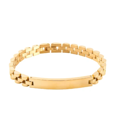 Eternal Energy Steel Bracelet with Locking Clasp-gold