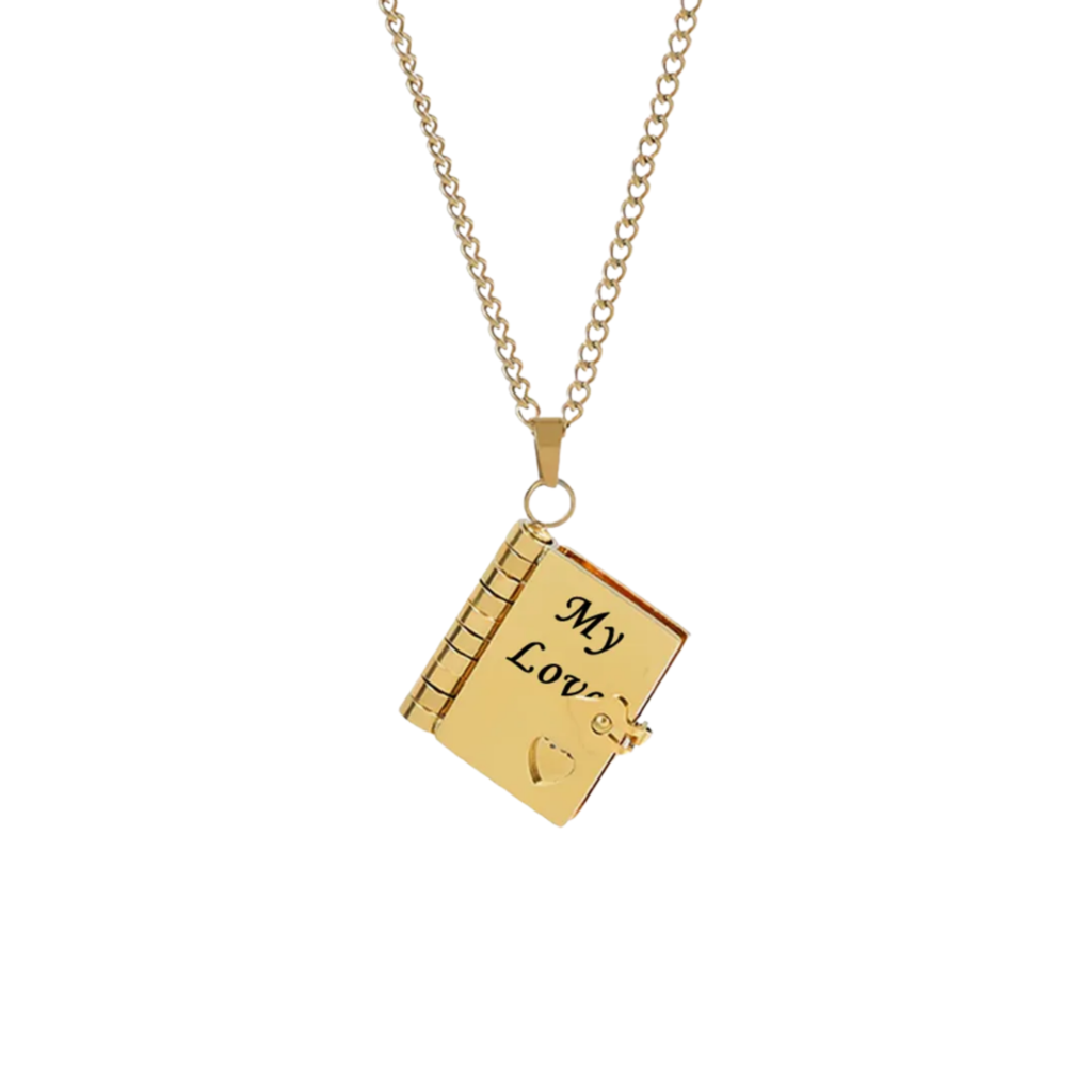 Family Love-The Most Beautiful Chapter Book Necklace-For LOVE-MY LOVE-main view