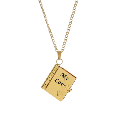 Family Love-The Most Beautiful Chapter Book Necklace-For LOVE-MY LOVE-main view
