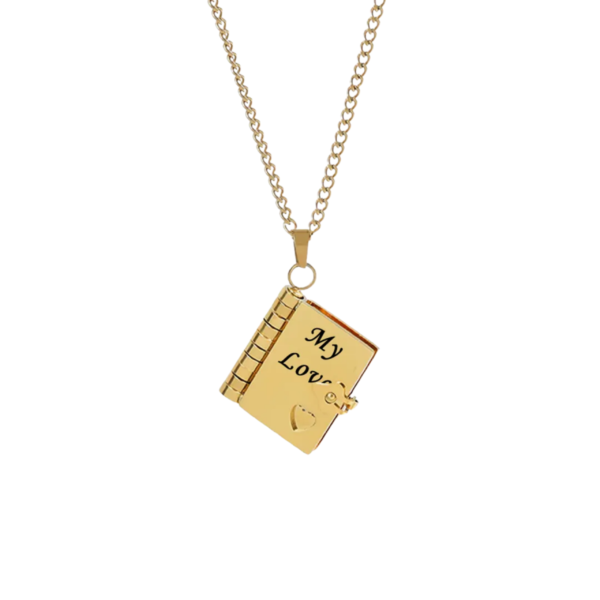 Family Love-The Most Beautiful Chapter Book Necklace-For LOVE-MY LOVE-main view