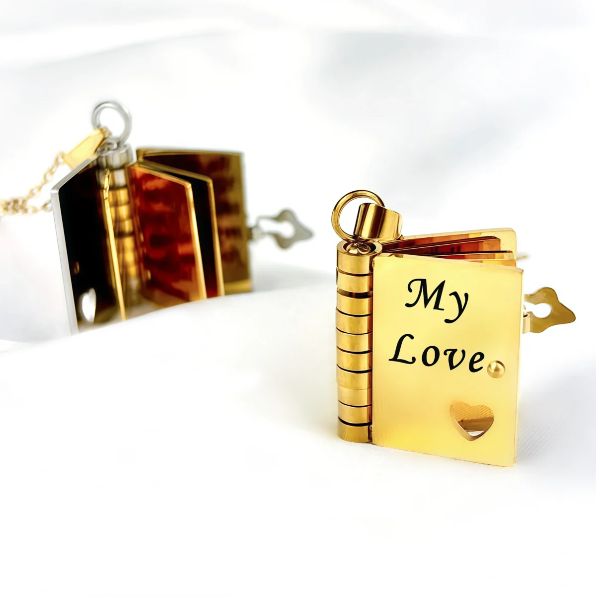 Family-Love-The-Most-Beautiful-Chapter-Book-Necklace-For-LOVE-MY-LOVE-show-view