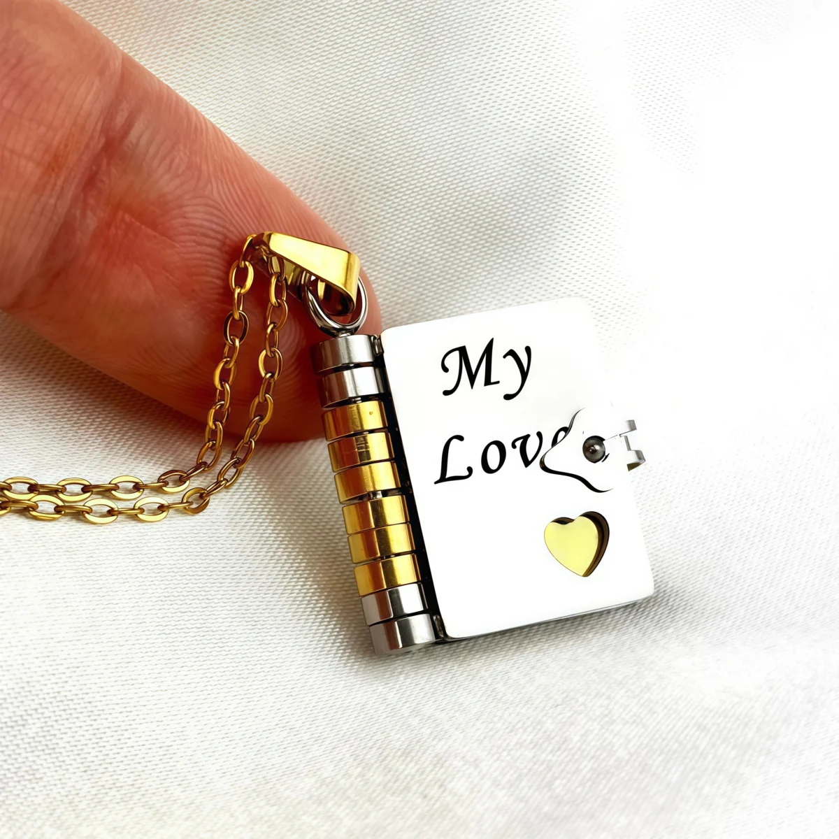 Family-Love-The-Most-Beautiful-Chapter-Book-Necklace-For-LOVE-MY-LOVE-show-view