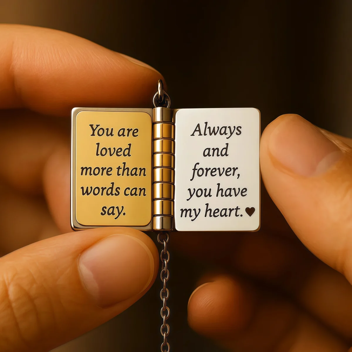Family Love-The Most Beautiful Chapter Book Necklace-For grandson-show view