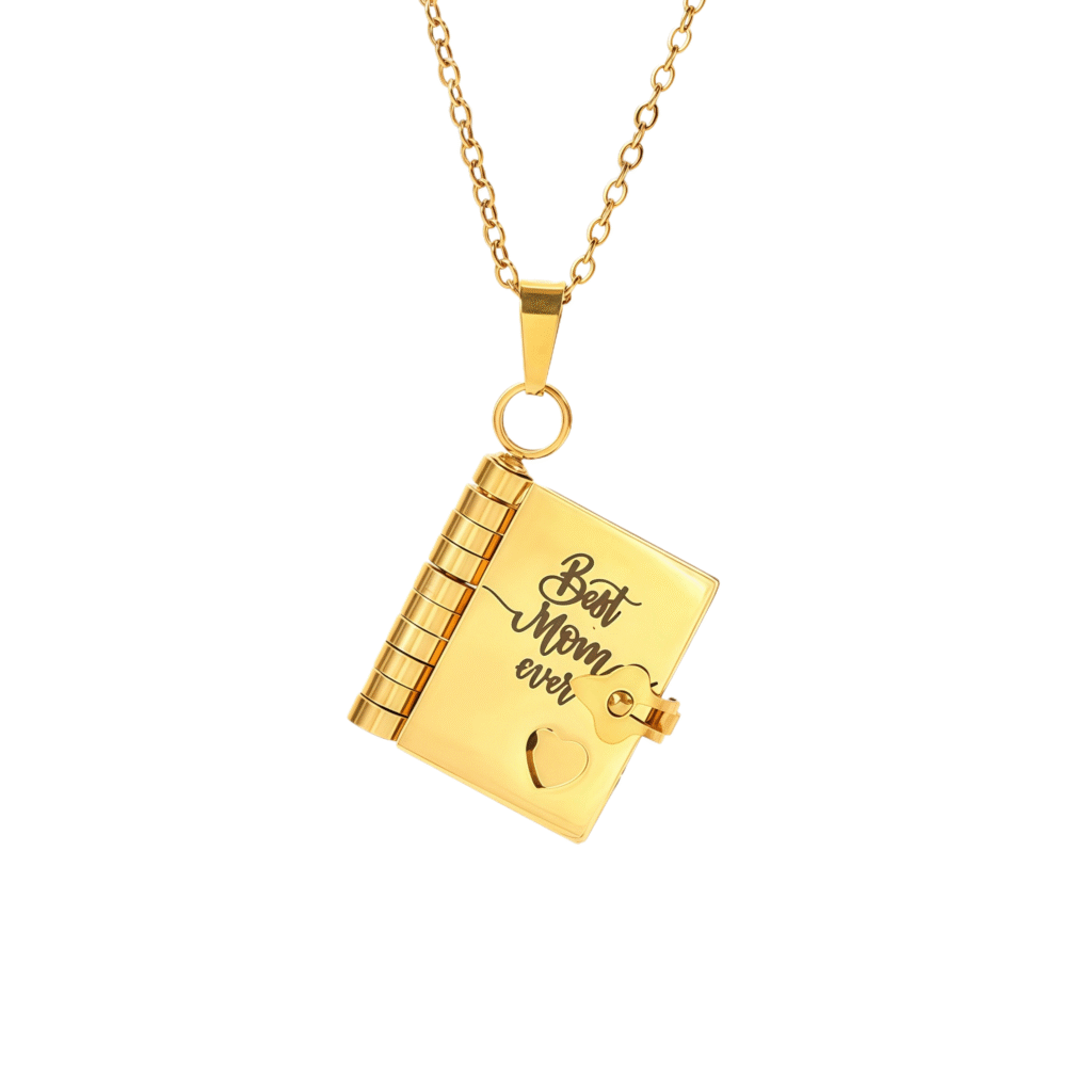 Family Love-The Most Beautiful Chapter Book Necklace-For mom-best mom- main view