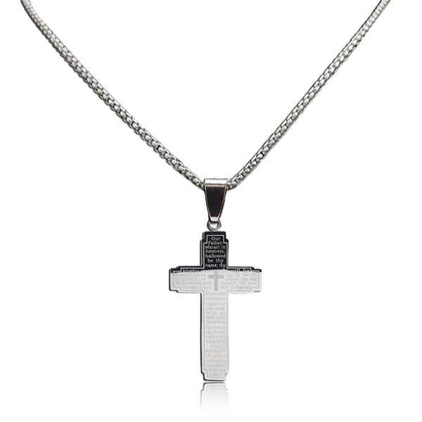 Lord's Prayer Necklace-steel