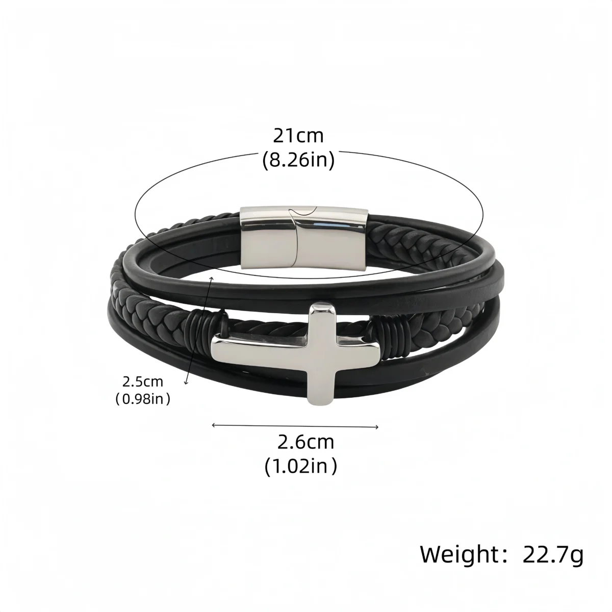 To My Grandson - The Courage Guardian Bracelet—size chart