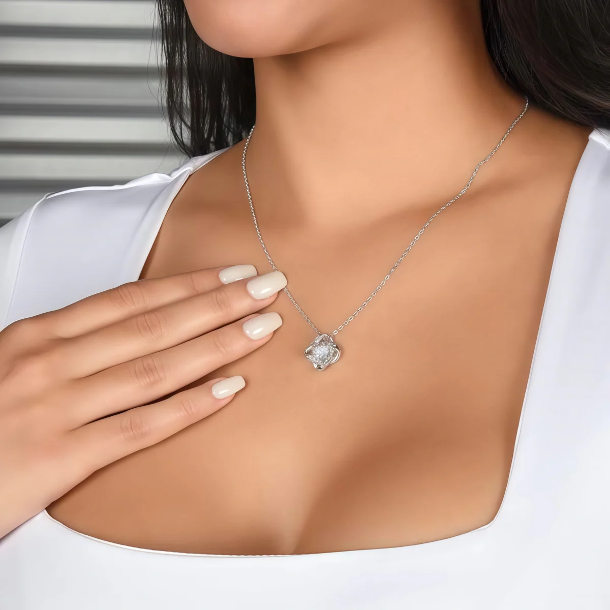 To my Daughter - Love knot necklace, from Dad-model