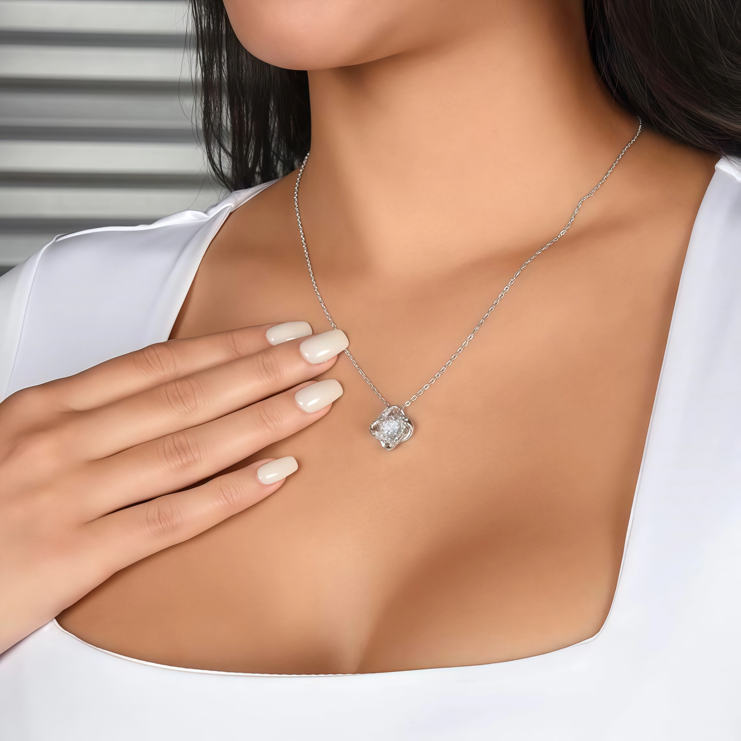 To my Daughter - Love knot necklace, from Dad-model To my Daughter - Love knot necklace, from Dad-model
