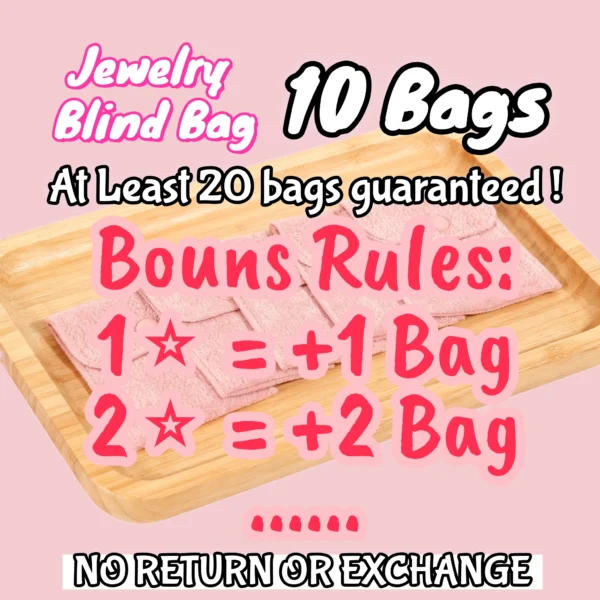 10 Bags of Titanium Steel Jewelry Items