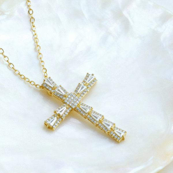 Pave Cross Necklace