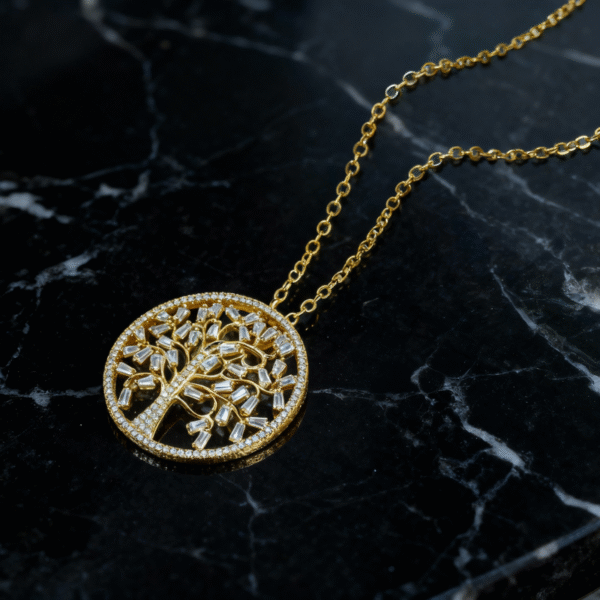 Pave Tree of Life Necklace