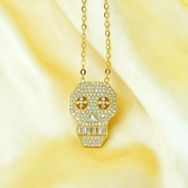 Pave Skull Necklace