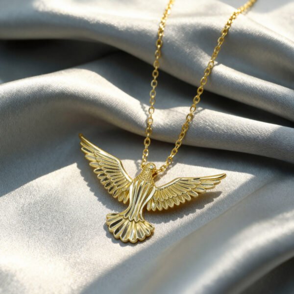 Crystal-Embellished Eagle Necklace